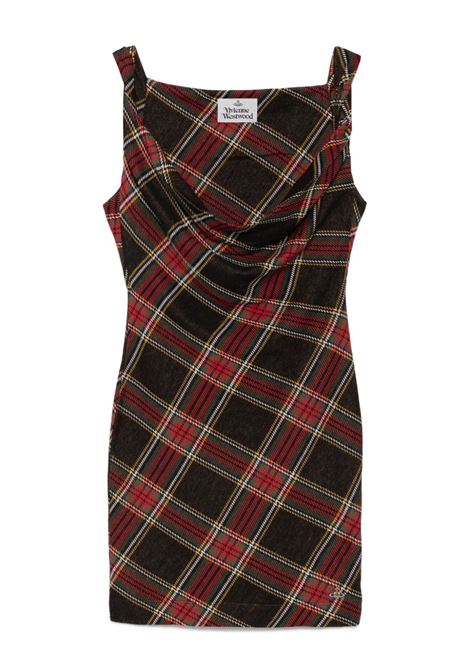 anna pencil dress woman red and green VIVIENNE WESTWOOD | 1601004T-J009TN204